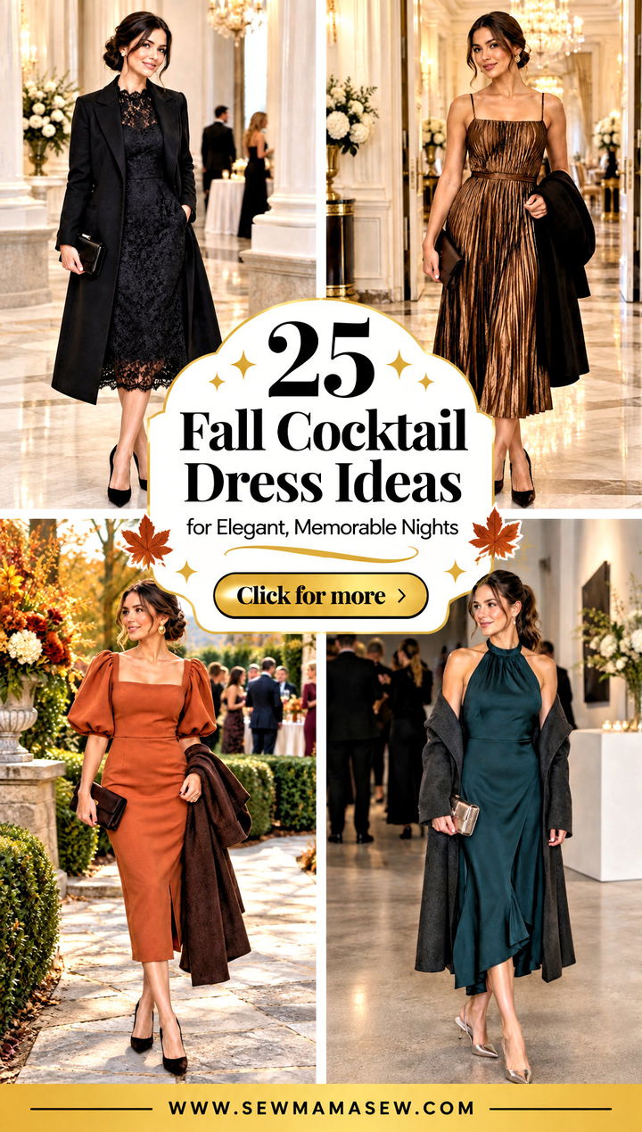 25 Fall Cocktail Dress Ideas for Elegant Memorable Nights - 25 Fall Cocktail Dress Ideas for Elegant, Memorable Nights