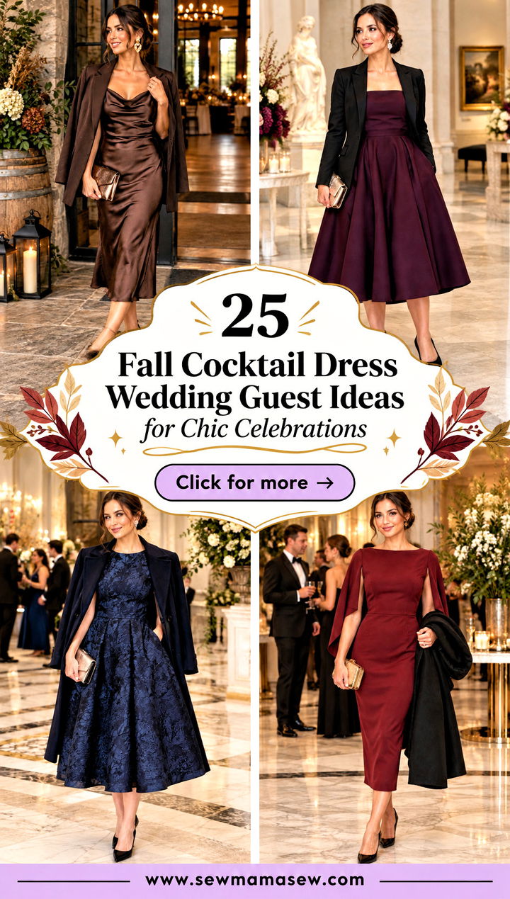 25 Fall Cocktail Dress Wedding Guest Ideas for Chic Celebrations - 25 Fall Cocktail Dress Wedding Guest Ideas for Chic Celebrations