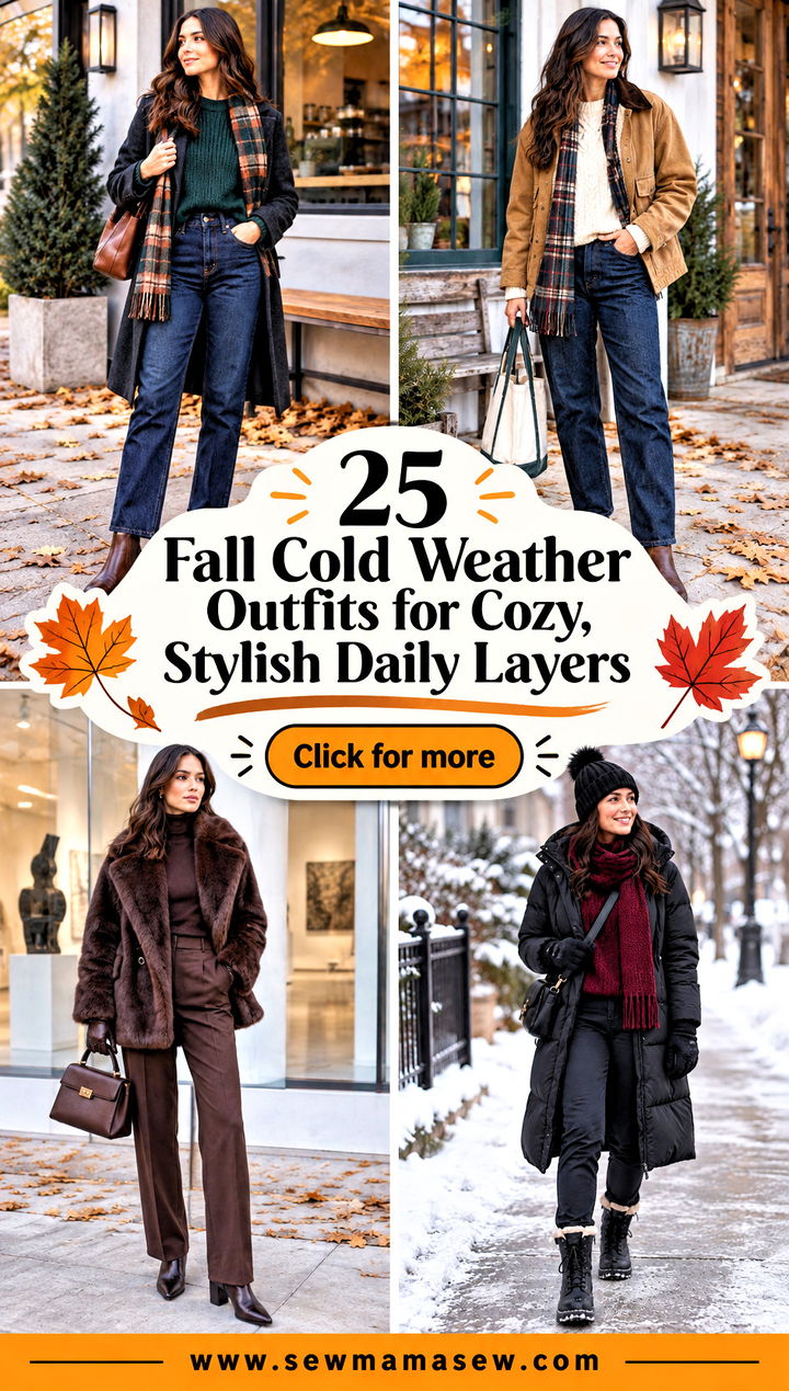 25 Fall Cold Weather Outfits for Cozy Stylish Daily Layers - 25 Fall Cold Weather Outfits for Cozy, Stylish Daily Layers