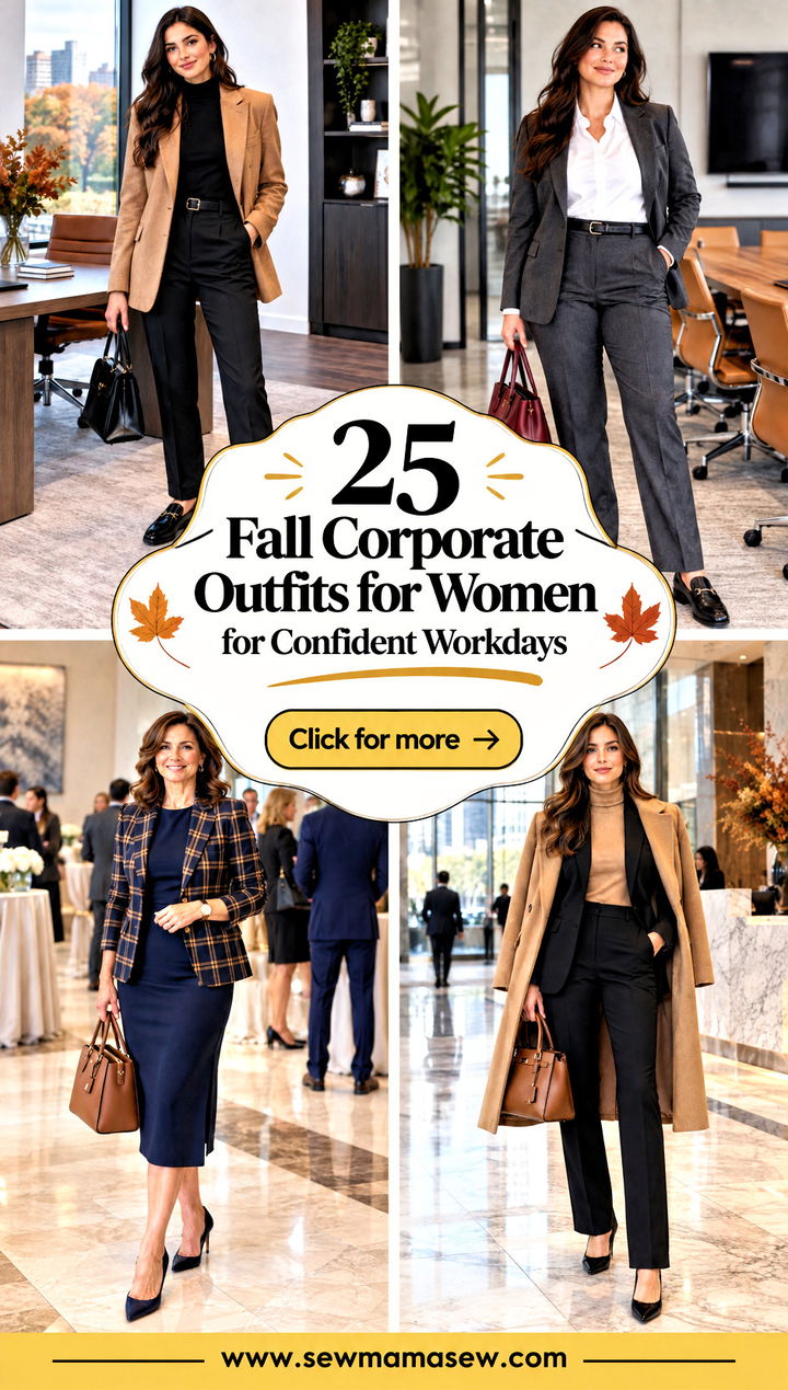 25 Fall Corporate Outfits for Women for Confident Workdays - 25 Fall Corporate Outfits for Women for Confident Workdays