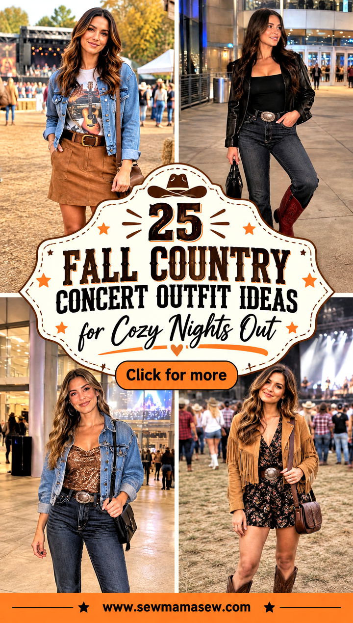 25 Fall Country Concert Outfit Ideas for Cozy Nights Out - 25 Fall Country Concert Outfit Ideas for Cozy Nights Out