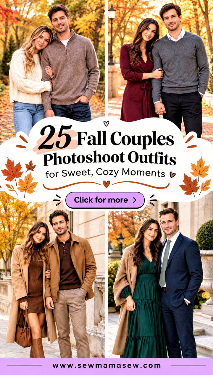 25 Fall Couples Photoshoot Outfits for Sweet Cozy Moments - 25 Fall Couples Photoshoot Outfits for Sweet, Cozy Moments
