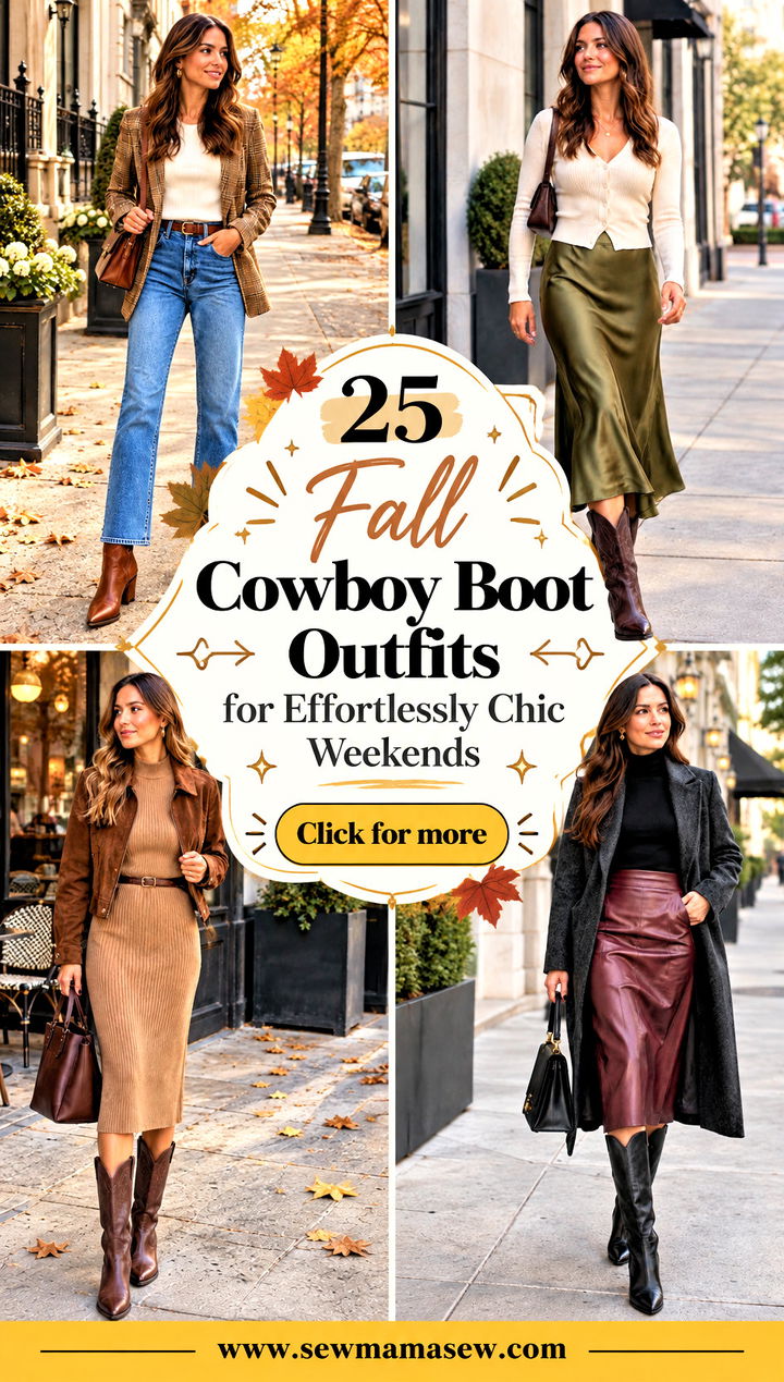 25 Fall Cowboy Boot Outfits for Effortlessly Chic Weekends - 25 Fall Cowboy Boot Outfits for Effortlessly Chic Weekends