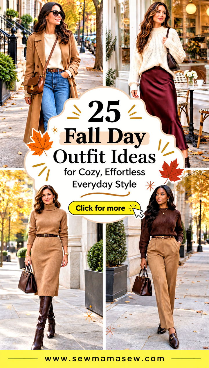 25 Fall Day Outfit Ideas for Cozy Effortless Everyday Style - 25 Fall Day Outfit Ideas for Cozy, Effortless Everyday Style
