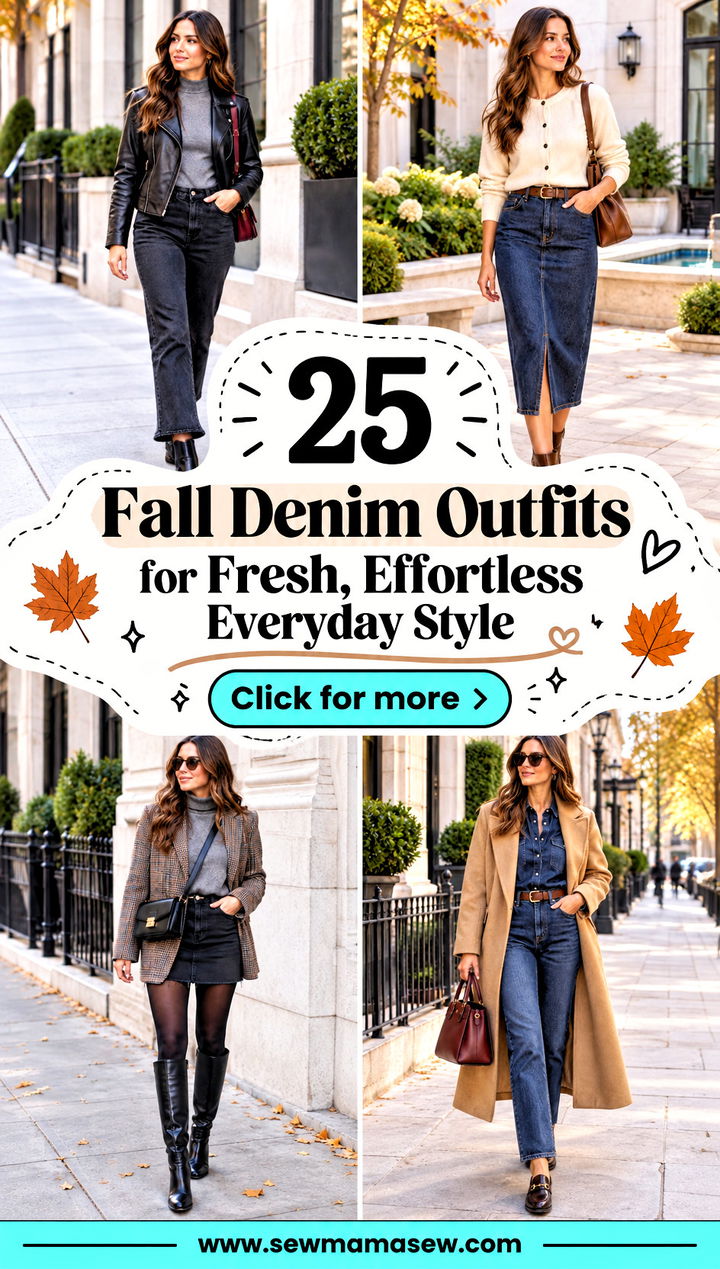 25 Fall Denim Outfits for Fresh Effortless Everyday Style - 25 Fall Denim Outfits for Fresh, Effortless Everyday Style