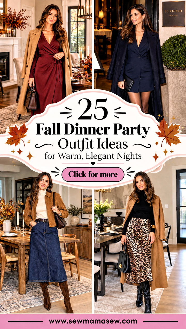 25 Fall Dinner Party Outfit Ideas for Warm Elegant Nights - 25 Fall Dinner Party Outfit Ideas for Warm, Elegant Nights