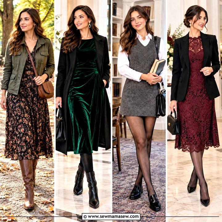 25 Fall Dress Ideas for Charming Effortless Autumn Style