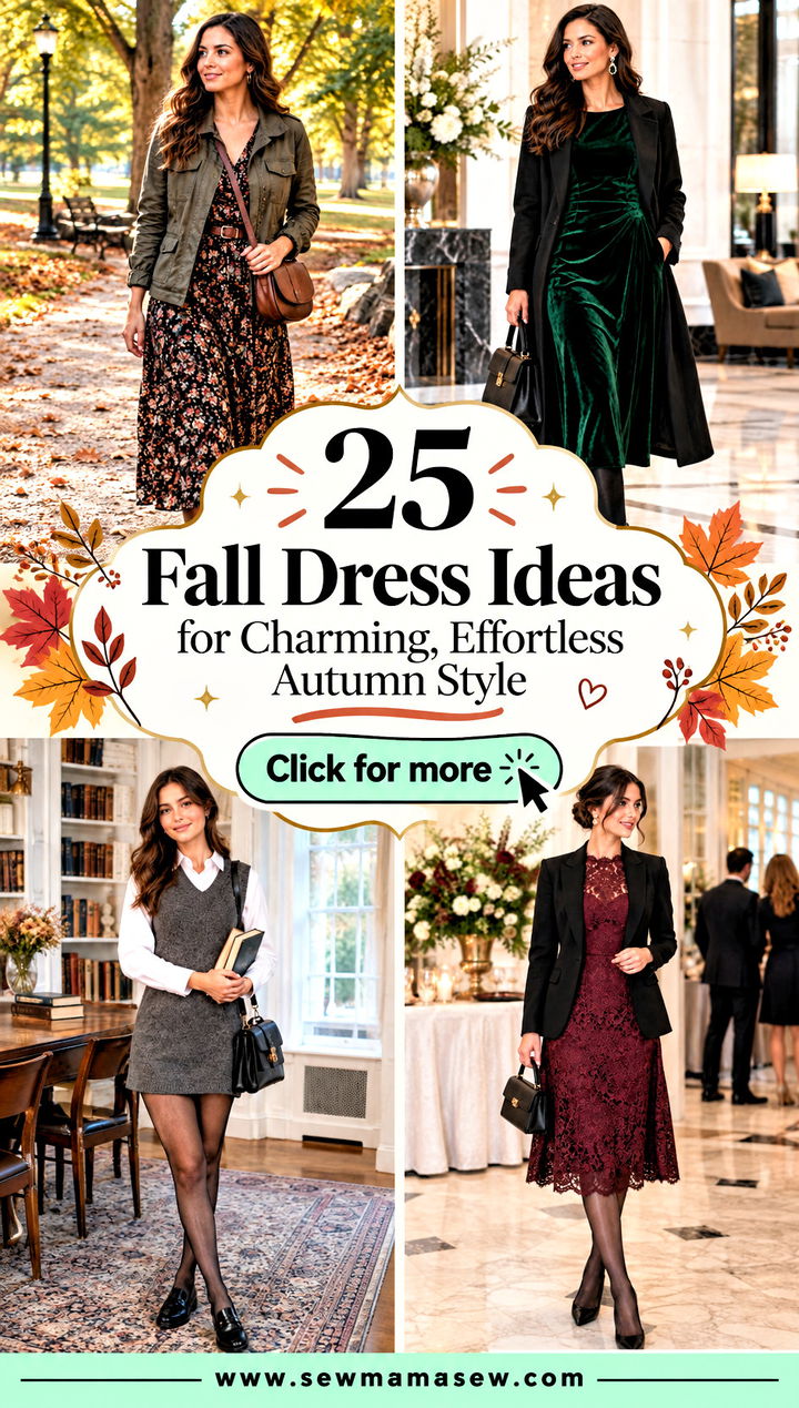 25 Fall Dress Ideas for Charming Effortless Autumn Style - 25 Fall Dress Ideas for Charming, Effortless Autumn Style