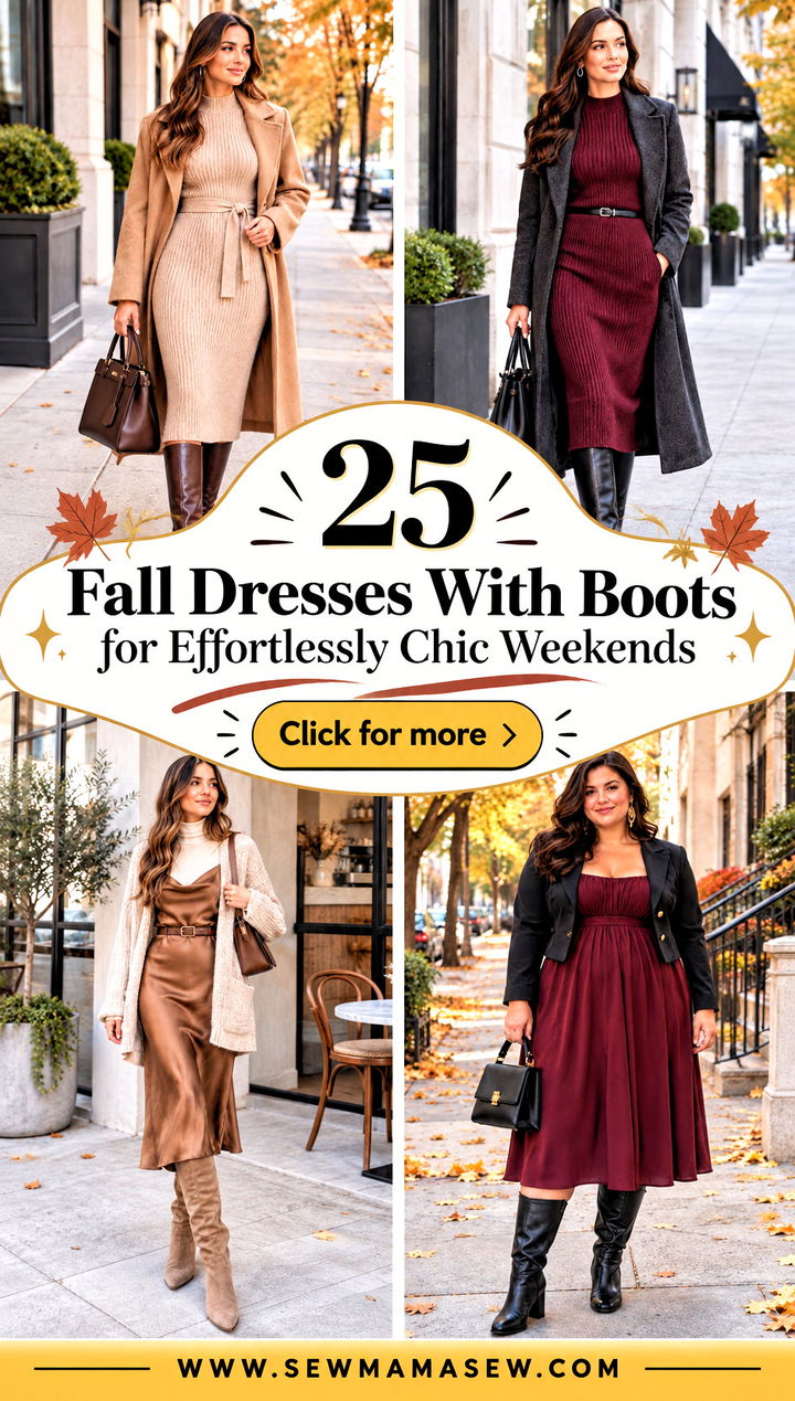 25 Fall Dresses With Boots for Effortlessly Chic Weekends - 25 Fall Dresses With Boots for Effortlessly Chic Weekends