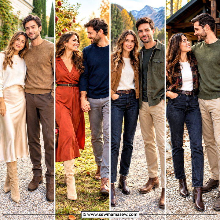 25 Fall Engagement Photos Outfits for Cozy Couple Moments