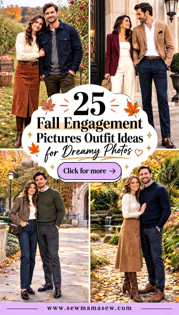 25 Fall Engagement Pictures Outfit Ideas for Dreamy Photos - 25 Fall Engagement Pictures Outfit Ideas for Dreamy Photos