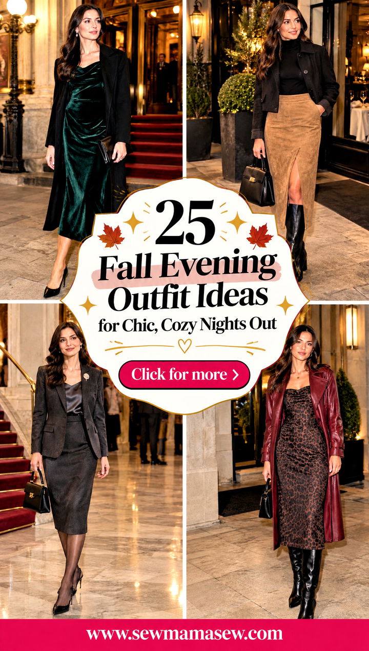 25 Fall Evening Outfit Ideas for Chic Cozy Nights Out - 25 Fall Evening Outfit Ideas for Chic, Cozy Nights Out