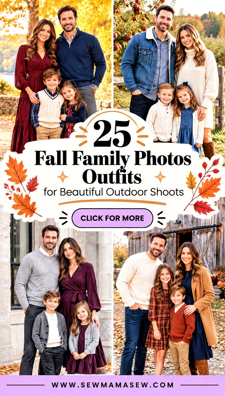 25 Fall Family Photos Outfits for Beautiful Outdoor Shoots - 25 Fall Family Photos Outfits for Beautiful Outdoor Shoots
