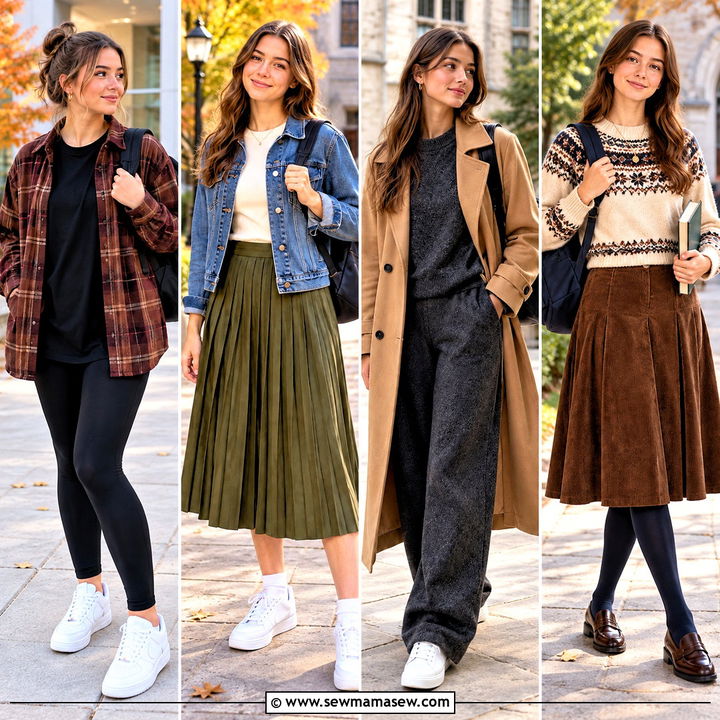 25 Fall Fits for School: Cute, Cozy Looks for Campus Days
