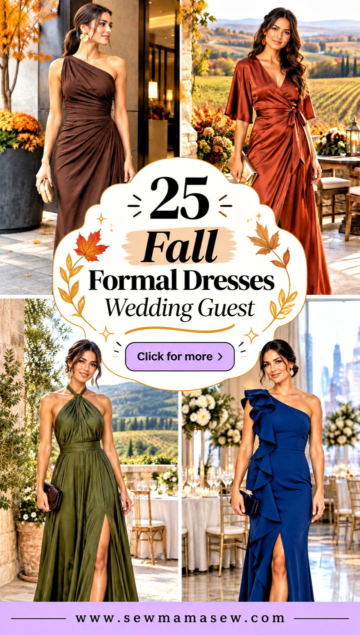 25 Fall Formal Dresses Wedding Guest Stunning Autumn Looks - 25 Fall Formal Dresses Wedding Guest: Stunning Autumn Looks