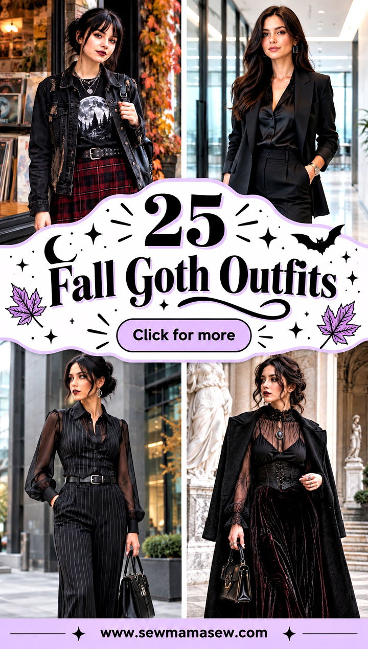 25 Fall Goth Outfits Dark Dramatic Looks for Autumn Days - 25 Fall Goth Outfits: Dark, Dramatic Looks for Autumn Days