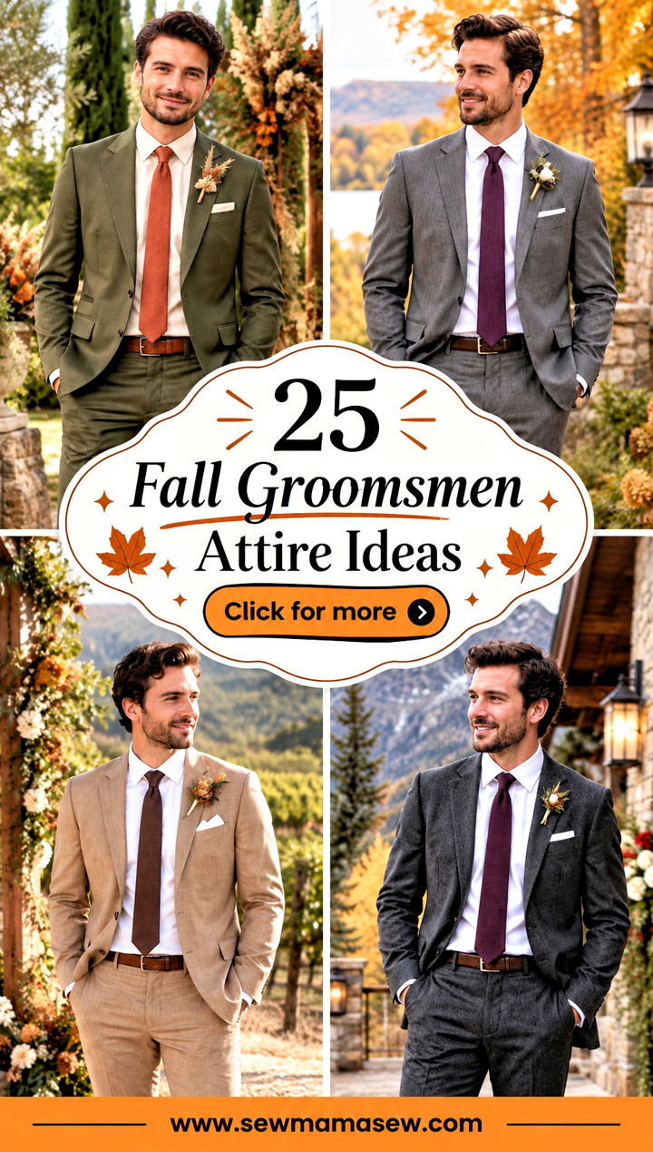 25 Fall Groomsmen Attire Ideas Sharp Looks for Autumn Vows - 25 Fall Groomsmen Attire Ideas: Sharp Looks for Autumn Vows