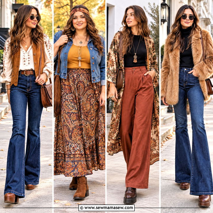 25 Fall Hippie Outfits for Cozy, Free-Spirited Weekend Style