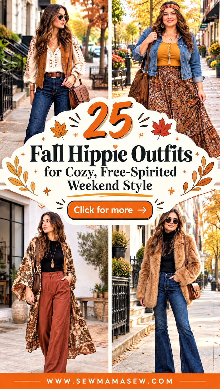 25 Fall Hippie Outfits for Cozy Free-Spirited Weekend Style - 25 Fall Hippie Outfits for Cozy, Free-Spirited Weekend Style