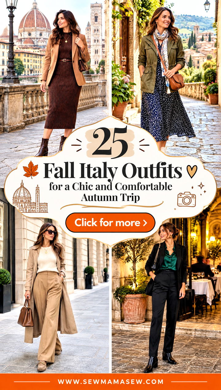 25 Fall Italy Outfits for a Chic and Comfortable Autumn Trip - 25 Fall Italy Outfits for a Chic and Comfortable Autumn Trip