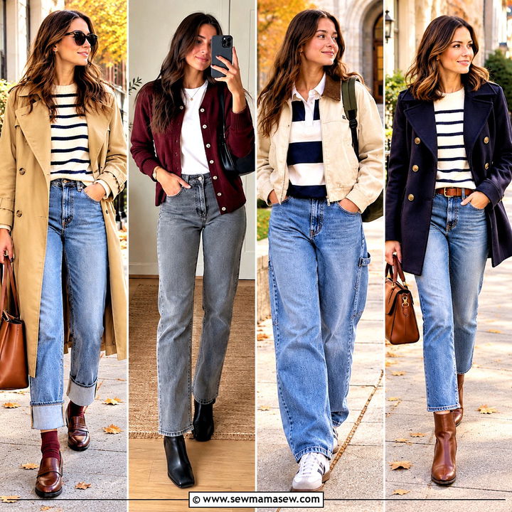 25 Fall Jeans for Fresh Denim Looks and Cozy Everyday Style