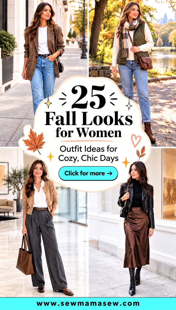 25 Fall Looks for Women Outfit Ideas for Cozy Chic Days - 25 Fall Looks for Women Outfit Ideas for Cozy, Chic Days