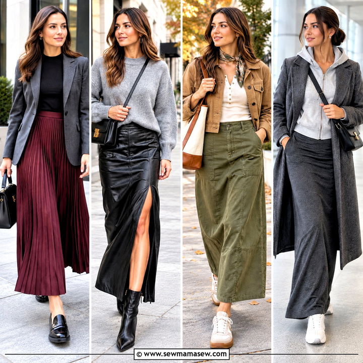 25 Fall Maxi Skirt Outfits for Cozy Days and Effortless Chic