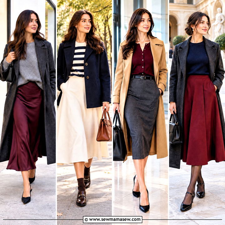 25 Fall Midi Skirt Outfit Ideas for Cozy, Chic Weekends
