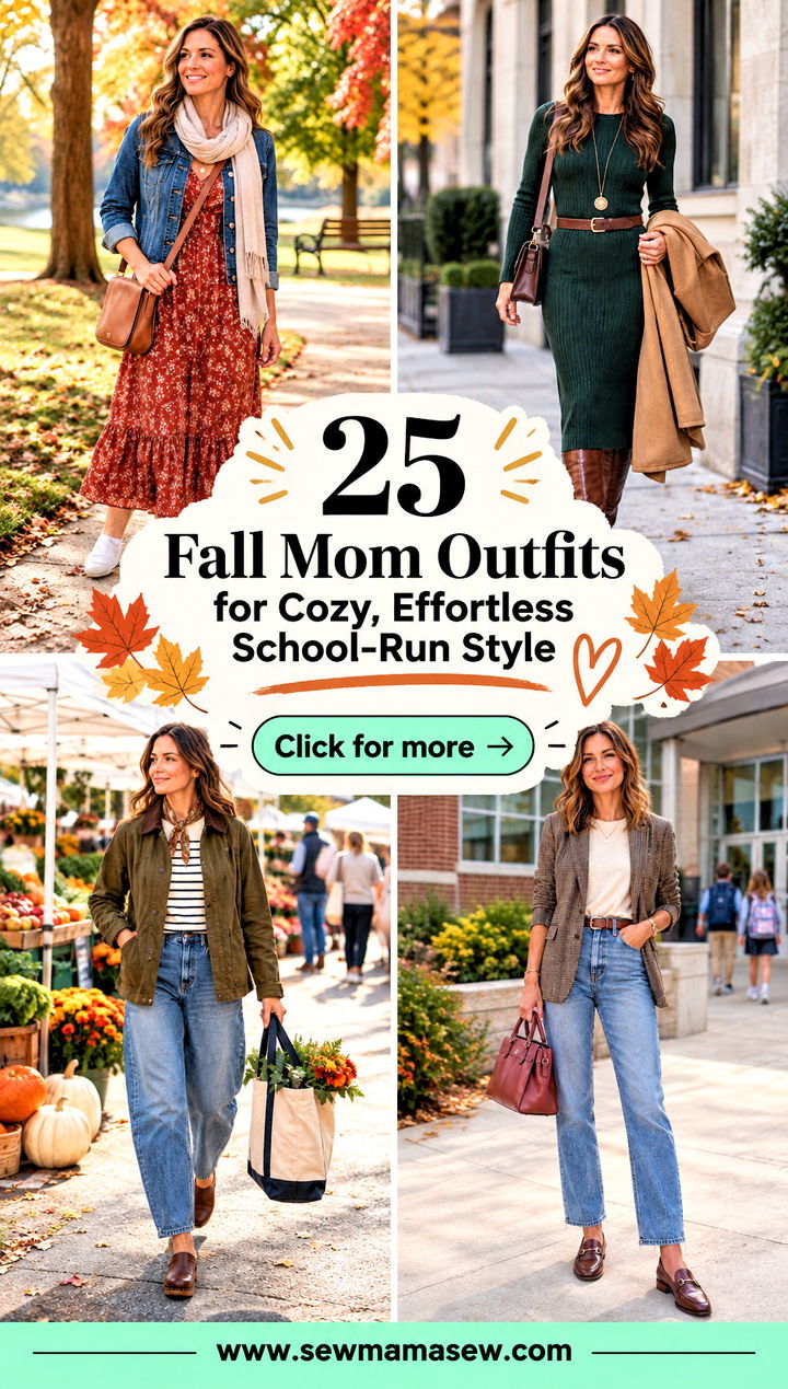 25 Fall Mom Outfits for Cozy Effortless School-Run Style - 25 Fall Mom Outfits for Cozy, Effortless School-Run Style