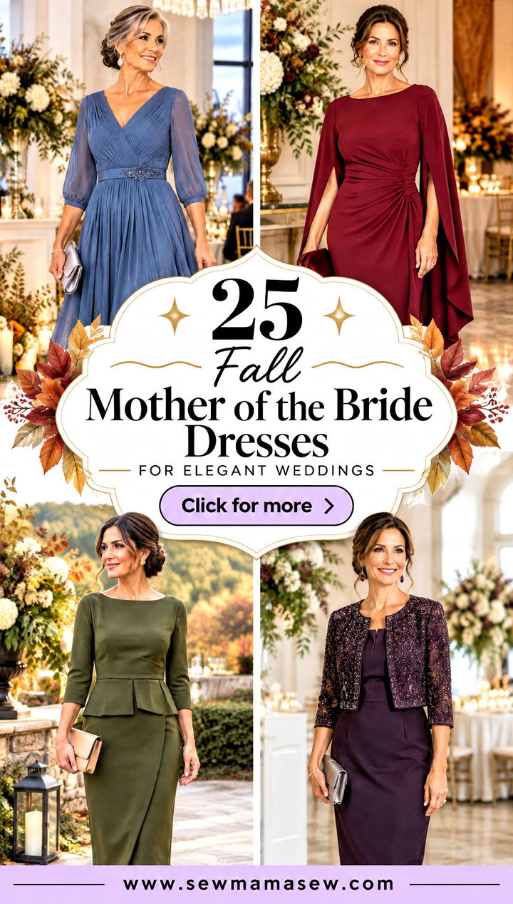 25 Fall Mother of the Bride Dresses for Elegant Weddings - 25 Fall Mother of the Bride Dresses for Elegant Weddings