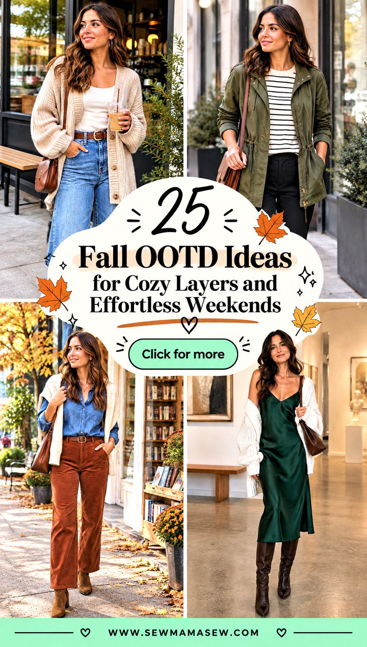 25 Fall OOTD Ideas for Cozy Layers and Effortless Weekends - 25 Fall OOTD Ideas for Cozy Layers and Effortless Weekends