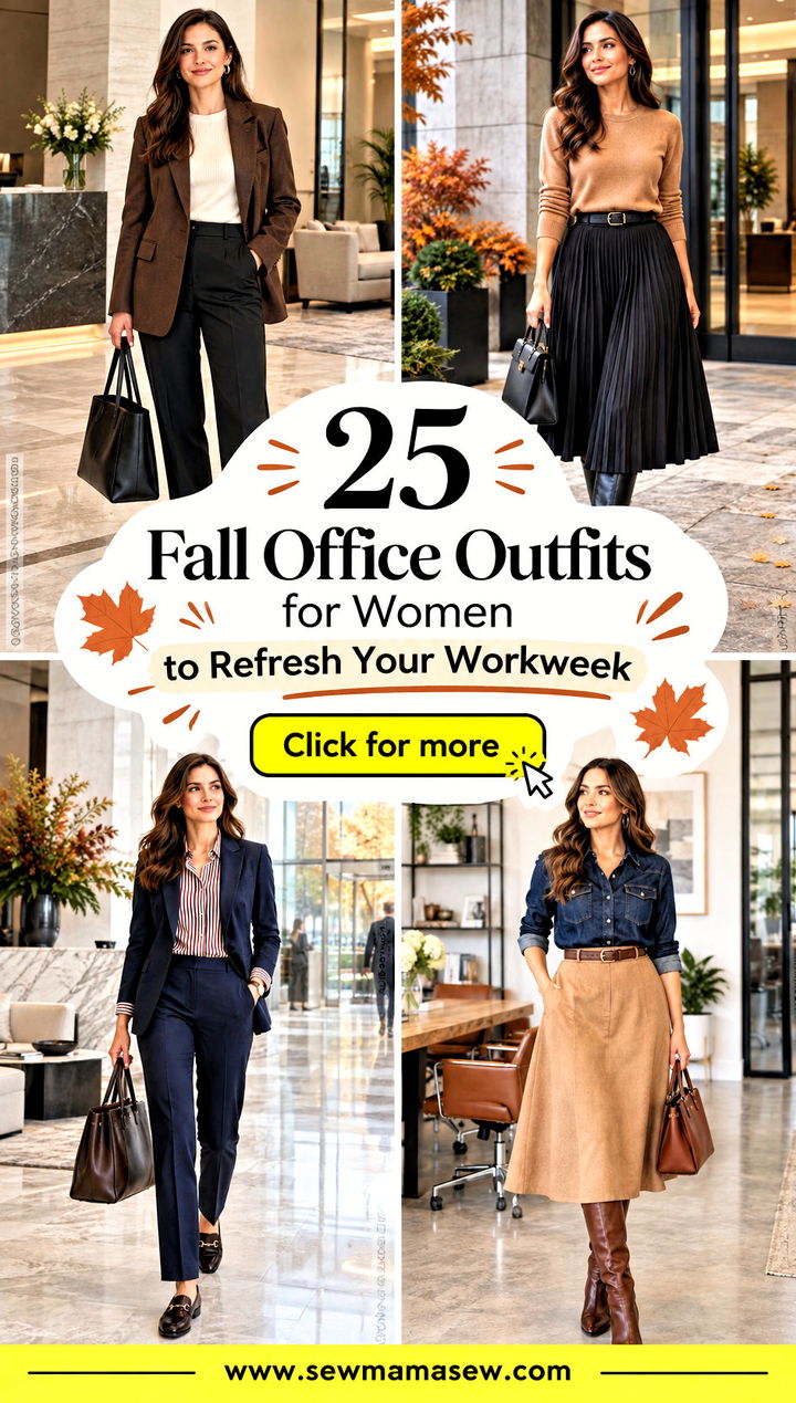25 Fall Office Outfits for Women to Refresh Your Workweek - 25 Fall Office Outfits for Women to Refresh Your Workweek