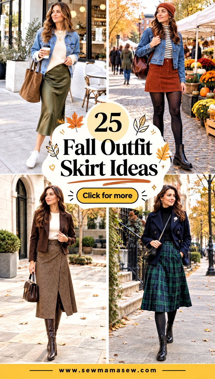 25 Fall Outfit Skirt Ideas for Cozy Effortless Everyday Style - 25 Fall Outfit Skirt Ideas for Cozy, Effortless Everyday Style