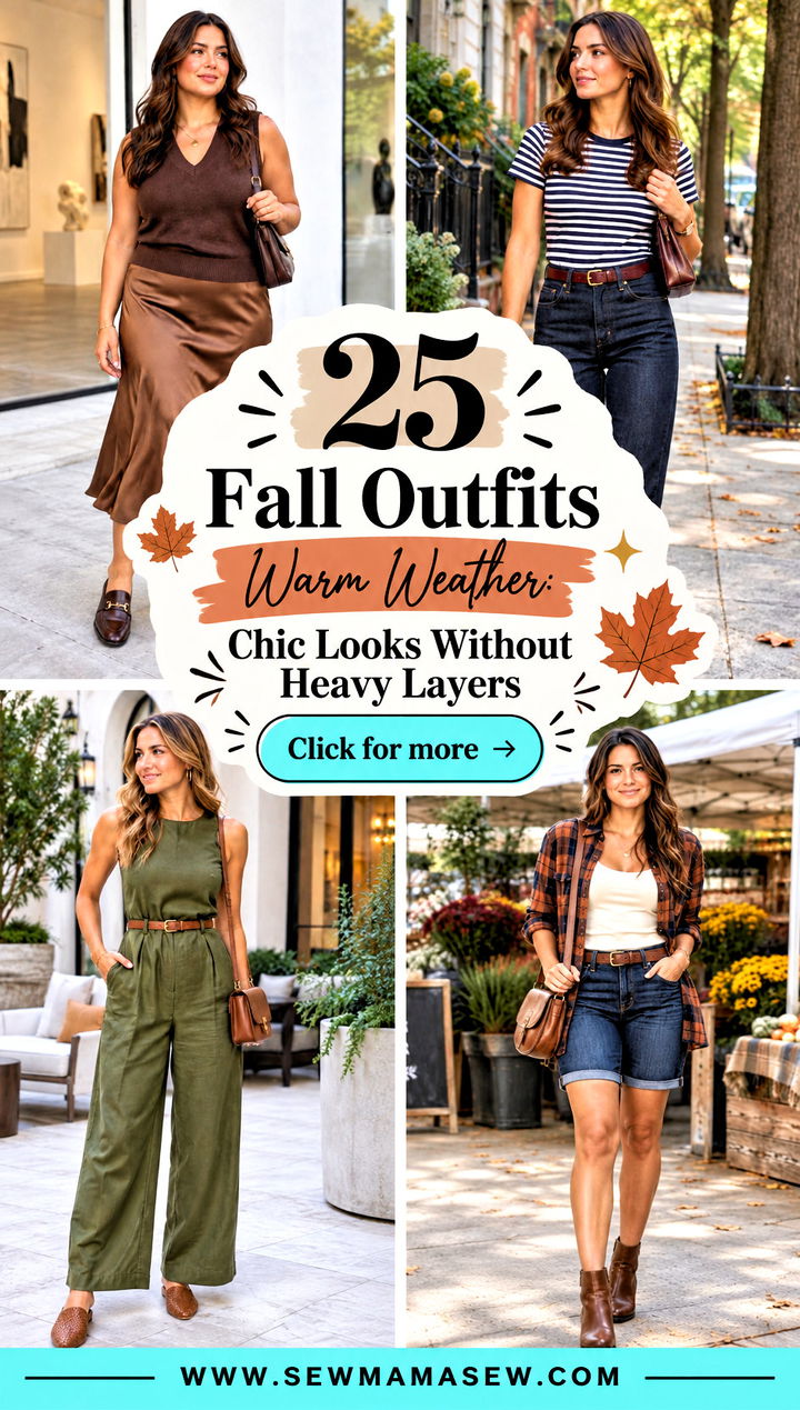 25 Fall Outfits Warm Weather Chic Looks Without Heavy Layers - 25 Fall Outfits Warm Weather: Chic Looks Without Heavy Layers