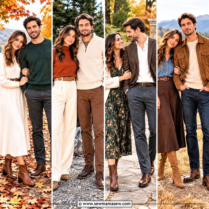 25 Fall Photo Shoot Outfits for Couples: Cozy Romantic Looks