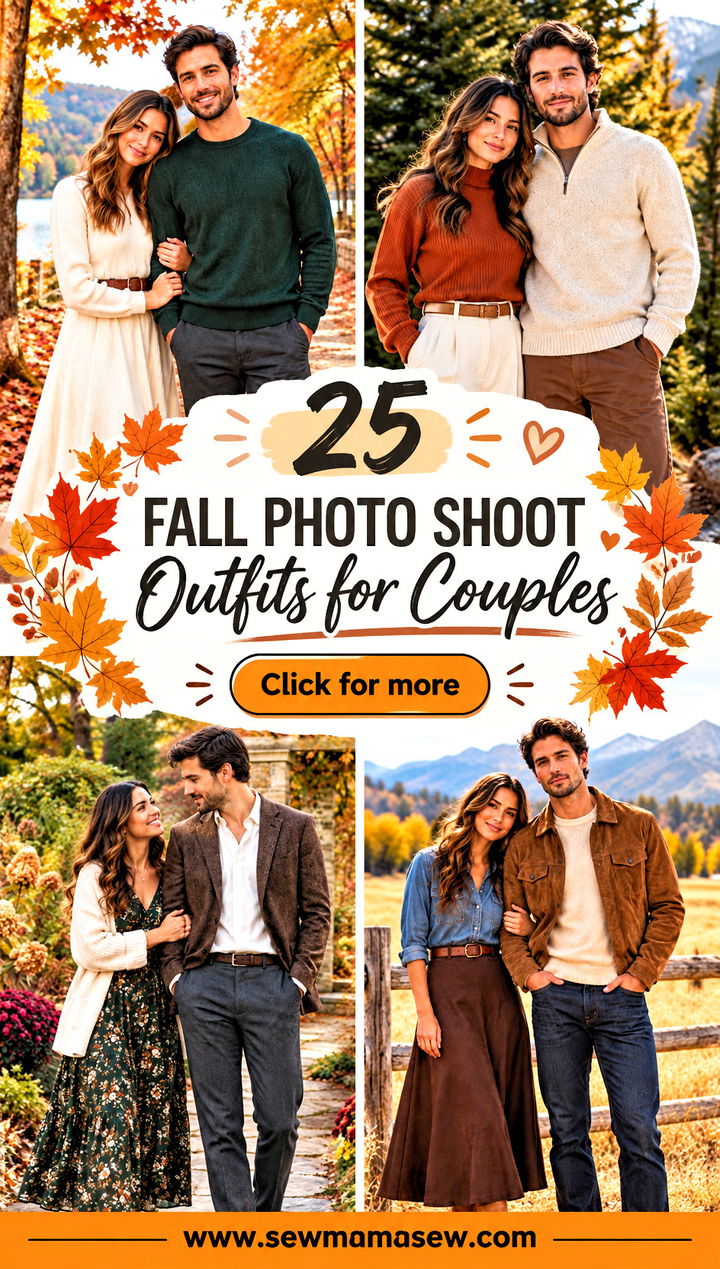 25 Fall Photo Shoot Outfits for Couples Cozy Romantic Looks - 25 Fall Photo Shoot Outfits for Couples: Cozy Romantic Looks