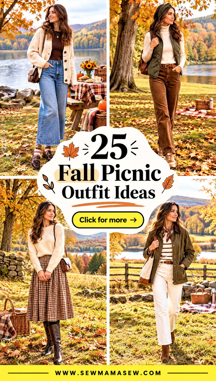 25 Fall Picnic Outfit Ideas for Cozy Stylish Outdoor Days - 25 Fall Picnic Outfit Ideas for Cozy, Stylish Outdoor Days