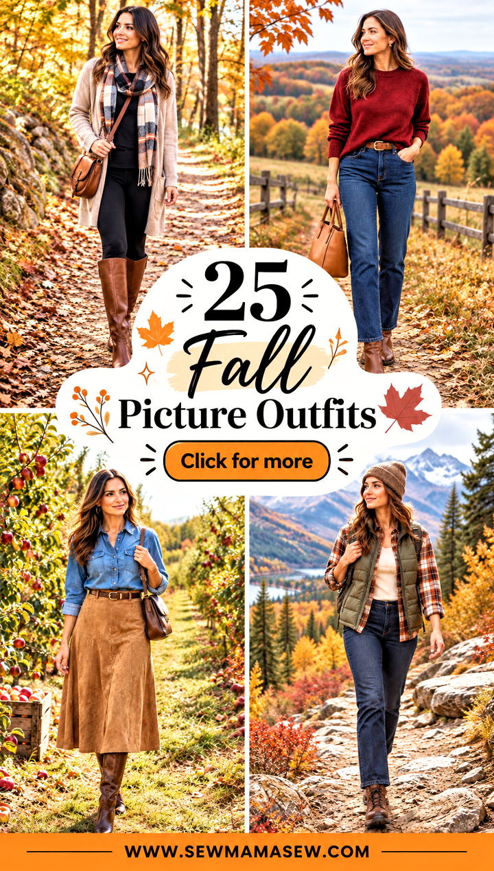 25 Fall Picture Outfits for Warm Beautiful Autumn Portraits - 25 Fall Picture Outfits for Warm, Beautiful Autumn Portraits