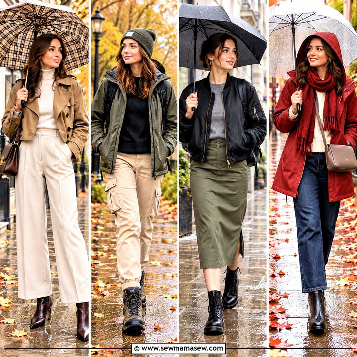 25 Fall Rainy Day Outfits for Cozy, Chic Wet-Weather Style
