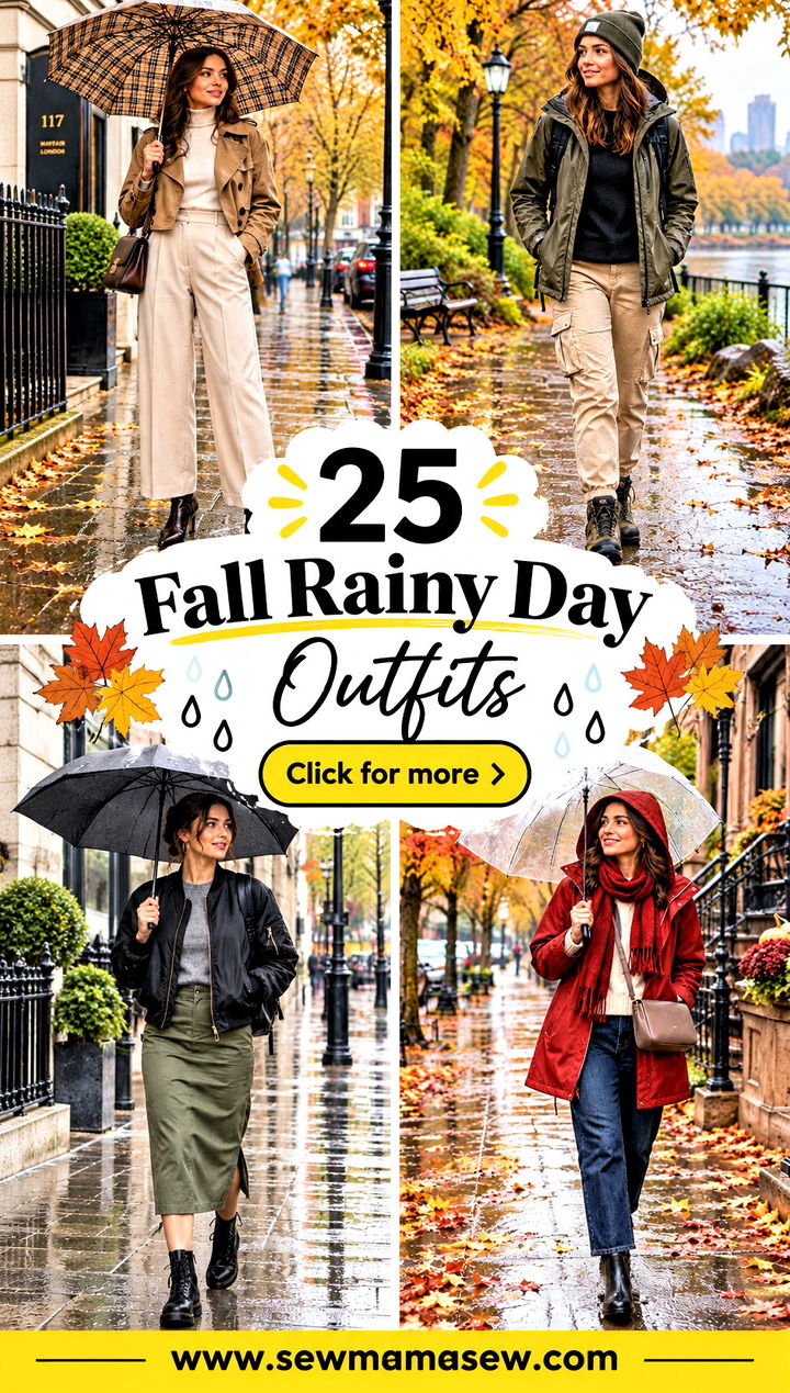 25 Fall Rainy Day Outfits for Cozy Chic Wet-Weather Style - 25 Fall Rainy Day Outfits for Cozy, Chic Wet-Weather Style