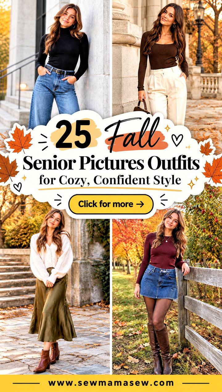 25 Fall Senior Pictures Outfits for Cozy Confident Style - 25 Fall Senior Pictures Outfits for Cozy, Confident Style