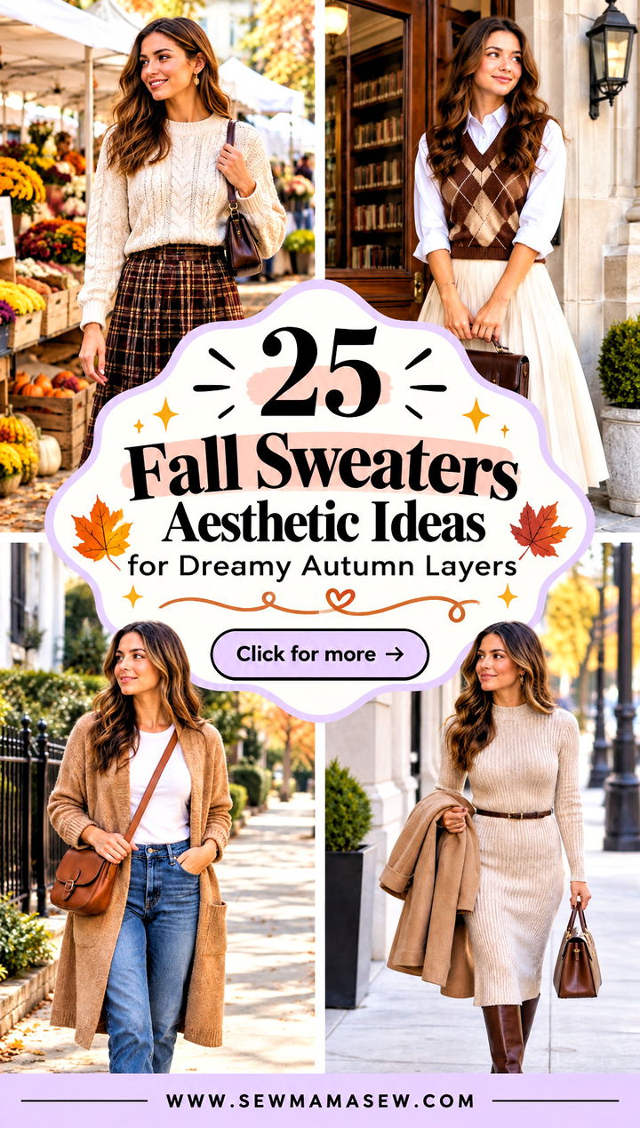 25 Fall Sweaters Aesthetic Ideas for Dreamy Autumn Layers - 25 Fall Sweaters Aesthetic Ideas for Dreamy Autumn Layers