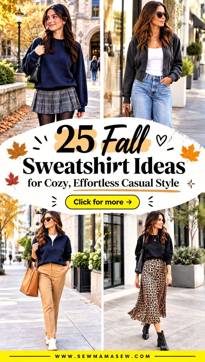 25 Fall Sweatshirt Ideas for Cozy Effortless Casual Style - 25 Fall Sweatshirt Ideas for Cozy, Effortless Casual Style