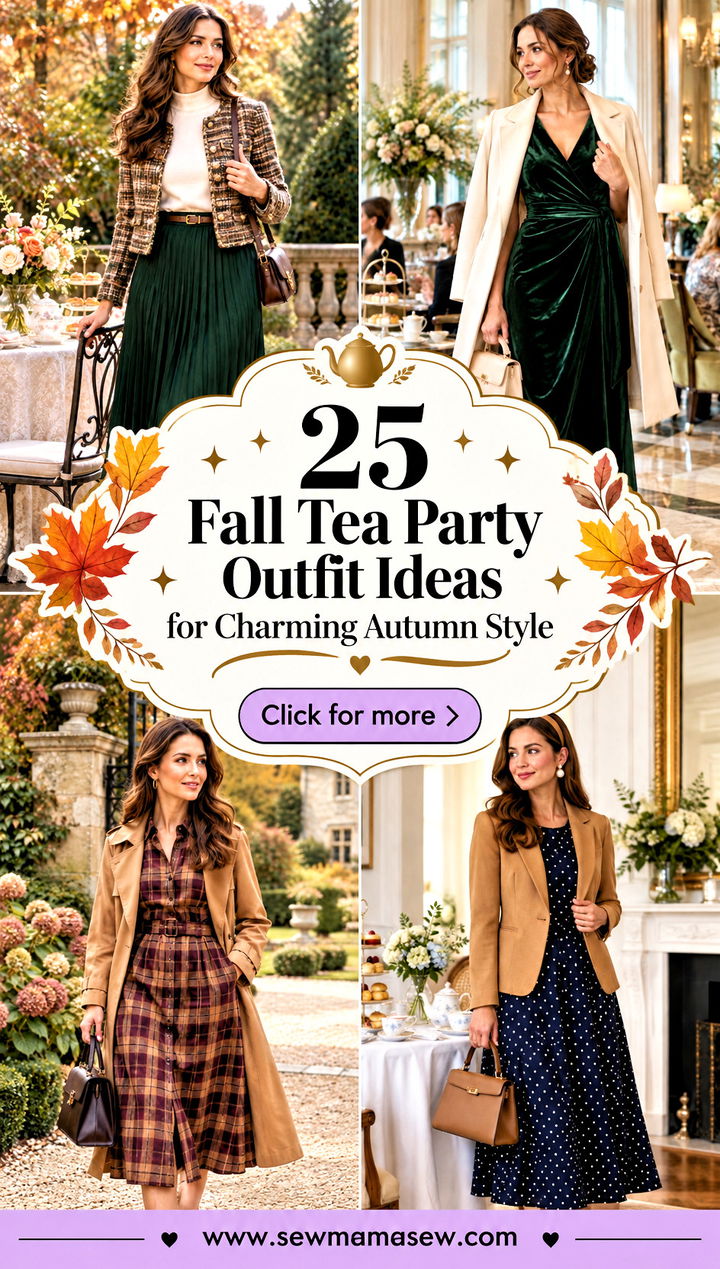 25 Fall Tea Party Outfit Ideas for Charming Autumn Style - 25 Fall Tea Party Outfit Ideas for Charming Autumn Style