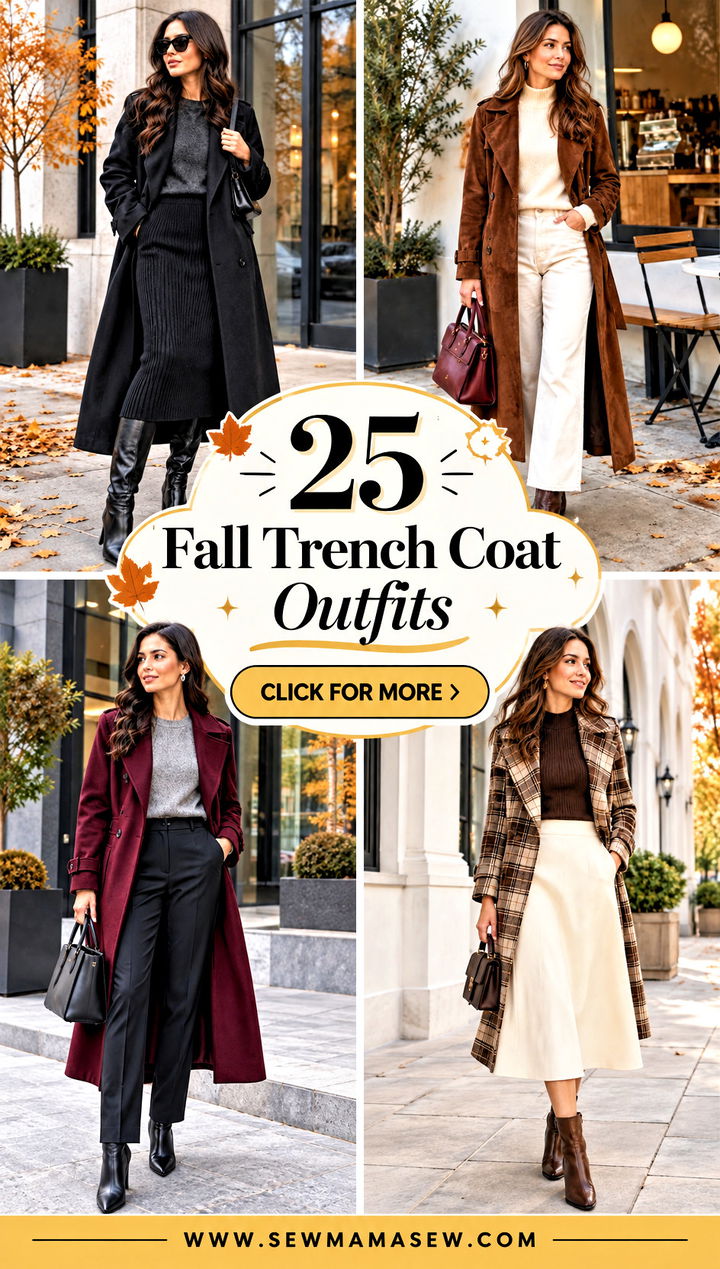 25 Fall Trench Coat Outfits for Chic Crisp-Weather Days - 25 Fall Trench Coat Outfits for Chic, Crisp-Weather Days