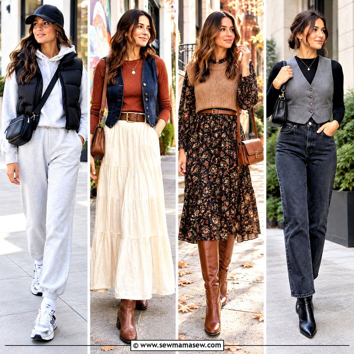 25 Fall Vest Outfits for Effortlessly Cozy Weekend Style