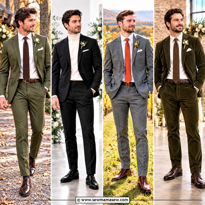 25 Fall Wedding Groom Attire Ideas for a Dashing Autumn Look