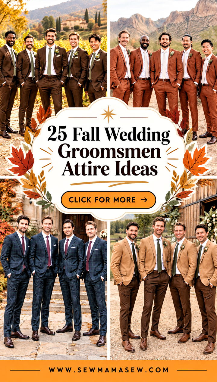 25 Fall Wedding Groomsmen Attire Ideas for a Polished Party - 25 Fall Wedding Groomsmen Attire Ideas for a Polished Party