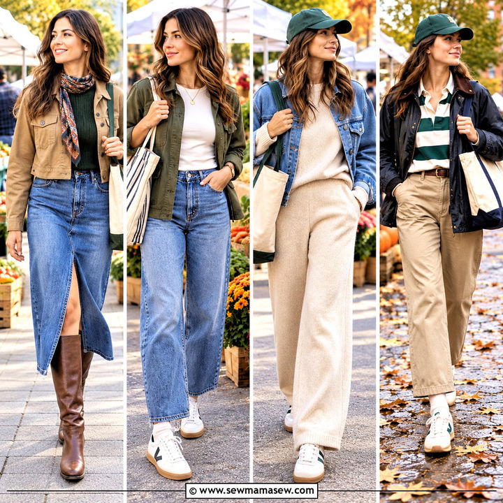 25 Farmers Market Outfit Fall Ideas for Cozy Weekend Style