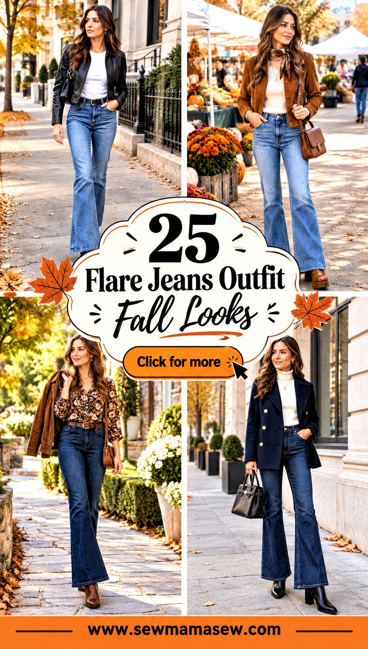 25 Flare Jeans Outfit Fall Looks for Effortless Retro Style - 25 Flare Jeans Outfit Fall Looks for Effortless Retro Style